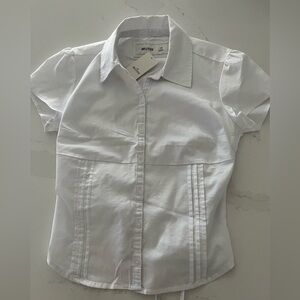 Hollister XS White Button Up